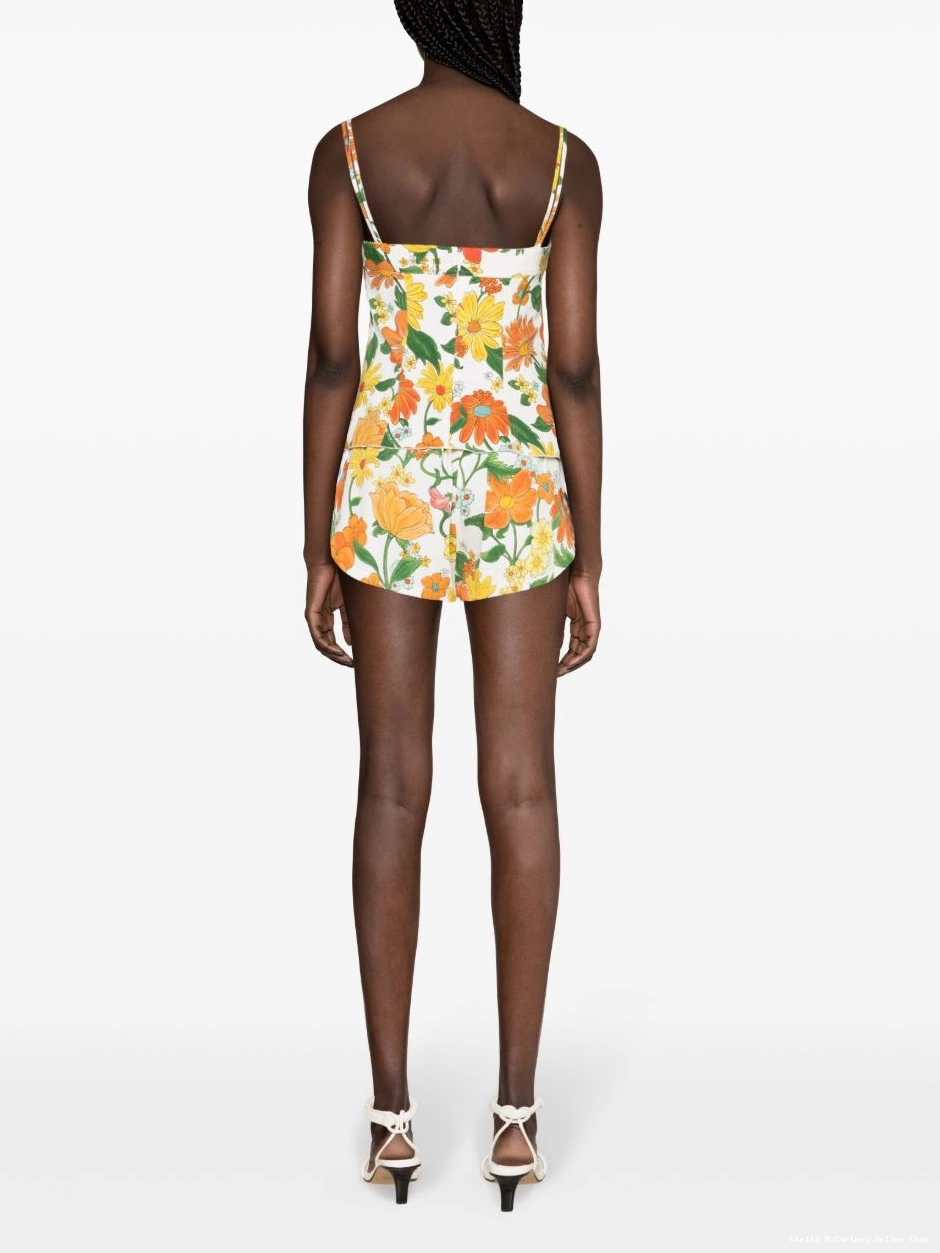 Affordable Stella Women floral-print shorts McCartney track 0815